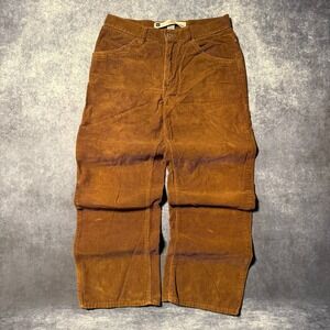 Gap Carpenter Corduroy Pants Mens 31x30 Brown Relaxed Fit Workwear Baggy